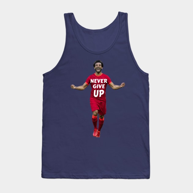 Mo Salah Never Give Up Tank Top by Eagle Funny Cool Designs